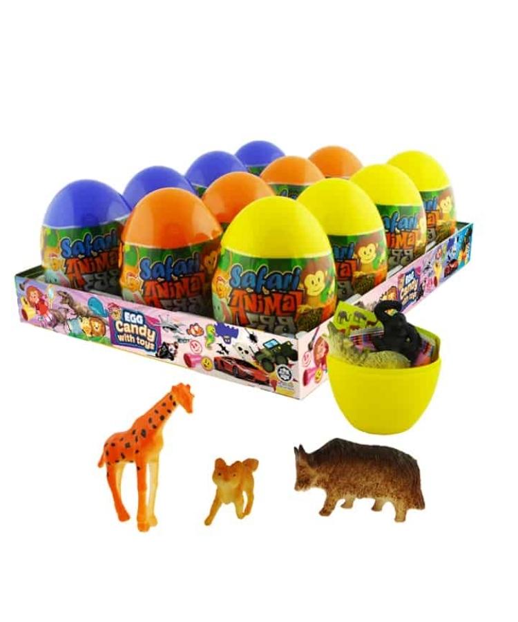 Beardy Safari Animal Egg Candy 100g