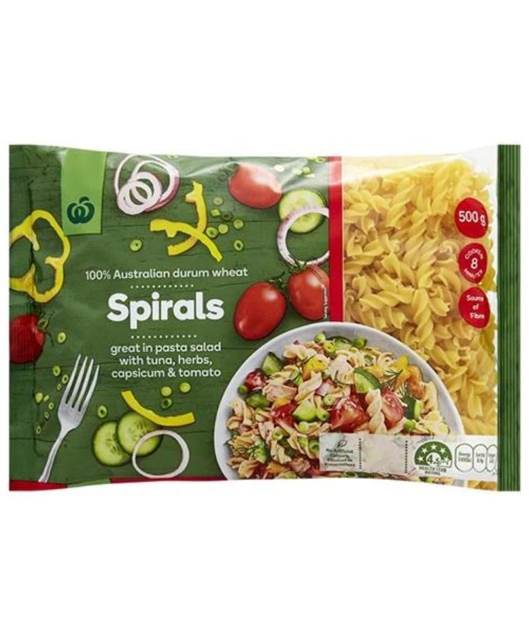 Woolworths Spirals 500g